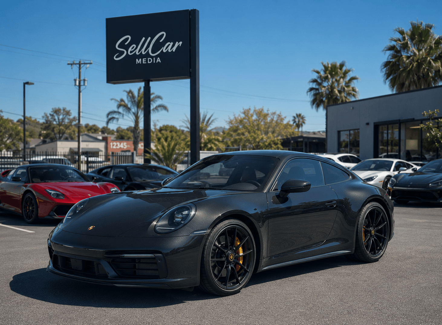 Porsche dealership walkaround video thumbnail