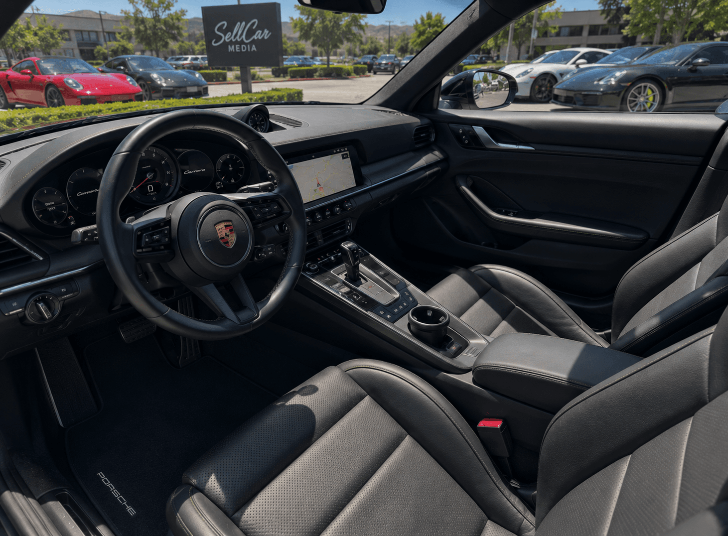 Porsche interior inventory photo