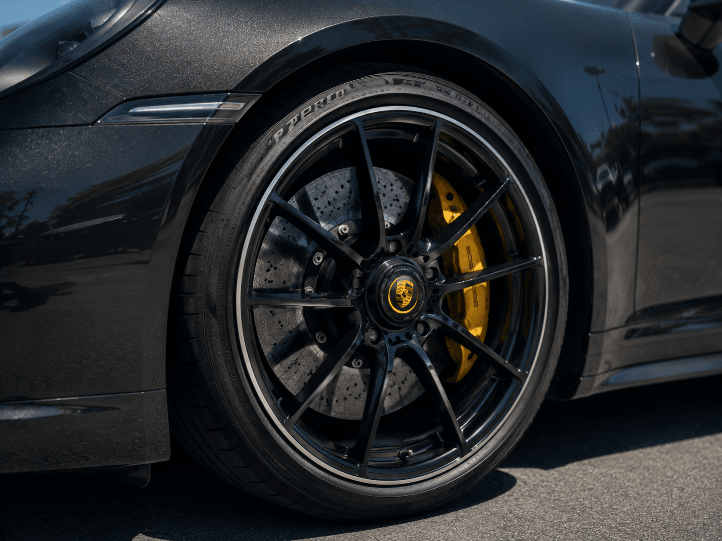Porsche wheel and detail photo